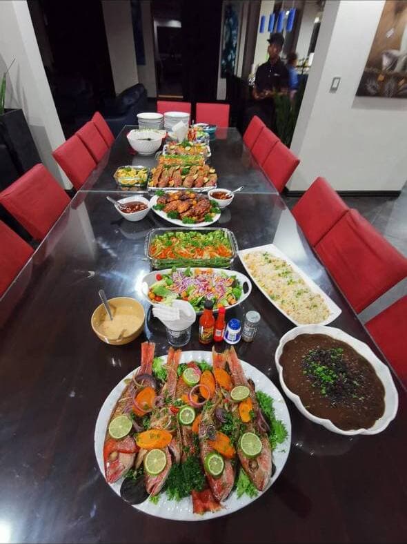 Cena a base de marisco